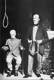 Execution of Charles Peace by William Marwood – 1879 waxwork in the Chamber of Horrors