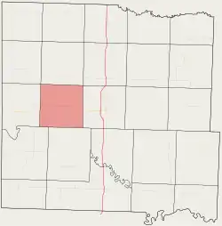 Location in Bates County