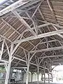 Carpentry of the market hall of Lesmont (Aube, France)