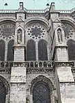 Plate tracery, Chartres Cathedral clerestory (1194–1220)