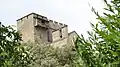 View of the keep and chapel from the access path