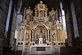 A baroque altar in Saint-Jean-de-Béré church.