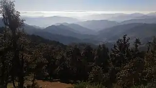 Chauthan valley as seen from Bindeshwar temple