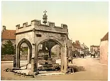 Market cross at the junction of Bath Street, Union Street and Church Street