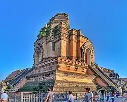 Wat Chedi Luang in the centre of Muaeng Chiang Mai