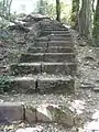 Remains of the 100 steps built by the side of the Veyrier branch between Monnetier-Mornex and the Tunel du Pas de l'Echelle