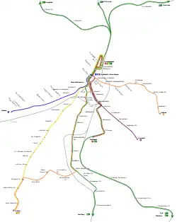 Map of the network, 10 December 2017.