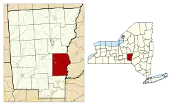 Location within Chenango County