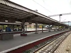 Eastern view of the MRTS platform at the station