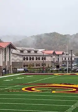 A view from the Football Field at Cherokee Central School in Cherokee North Carolina.