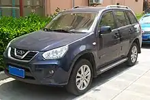 Front of the Chery Tiggo facelift before the name change