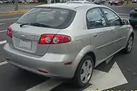 Chevrolet Optra5 hatchback (Canada, rear view)