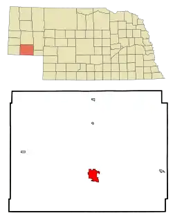 Location within Cheyenne County and Nebraska