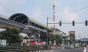 View from CDR Chowk Chhatarpur metro station