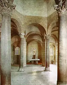 Internal view of the church.