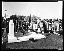 Children of the American Revolution ceremony in Mississippi