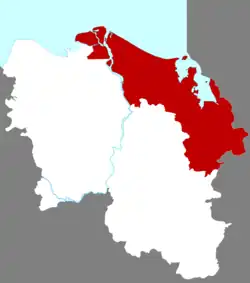 Location of Meilan in Haikou