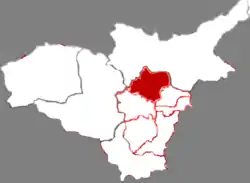 Location in Taiyuan