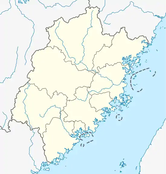 Xiaoxi is located in Fujian