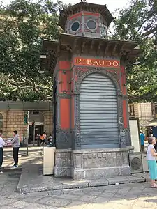 Liberty kiosk dating back to the early and 1900s, is located in Piazza Verdi in front of the Teatro Massimo in Palermo