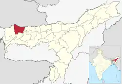 Location in Assam