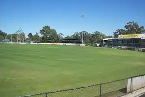 Chirnside Park in 2014, showing the pavilion on the northern wing