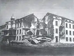 The Catholic Hospital in Plovdiv after the 1928 quake