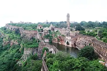 Chittor Fort is the largest fort on the Indian subcontinent; it is one of the six Hill Forts of Rajasthan.