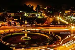 Night view of Fawara Chowk, Hafizabad