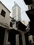 The main entrance of the mosque on Tala'a Kebira street