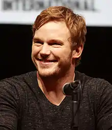 A picture of Chris Pratt smiling towards the camera