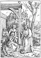 Albrecht Dürer, woodcut, 29.5 × 21.1 cm, from the series on the Life of the Virgin, c. 1507