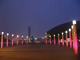 Roald Dahl Plass at night, Christmas 2008