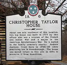 Christopher Taylor Plaque