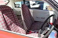 VJ Charger Sportsman tartan interior trim