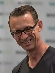 Palahniuk at BookCon in June 2018