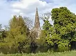 St James' Church from across the River