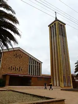 Modernist church in Njombe.