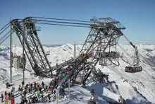 Top station on Cime de Caron, France