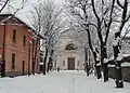 The sanctuary in winter.