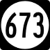 State Route 673 marker