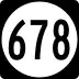 State Route 678 marker