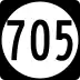 State Route 705 marker