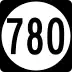 State Route 780 marker