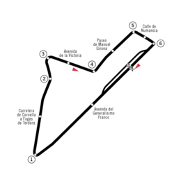 Circuit Pedralbes layout