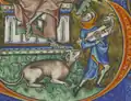 England. Citole, before 1321, Peterborough Psalter, Brussels.