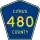 County Road 480 marker