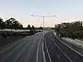 Southern Link, looking north from Toorak Road