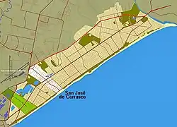 Location of San José de Carrasco in Ciudad de la Costa