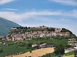 View of the Civitella old town.